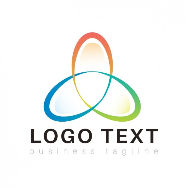 Free vector logo with abstract colorful shape