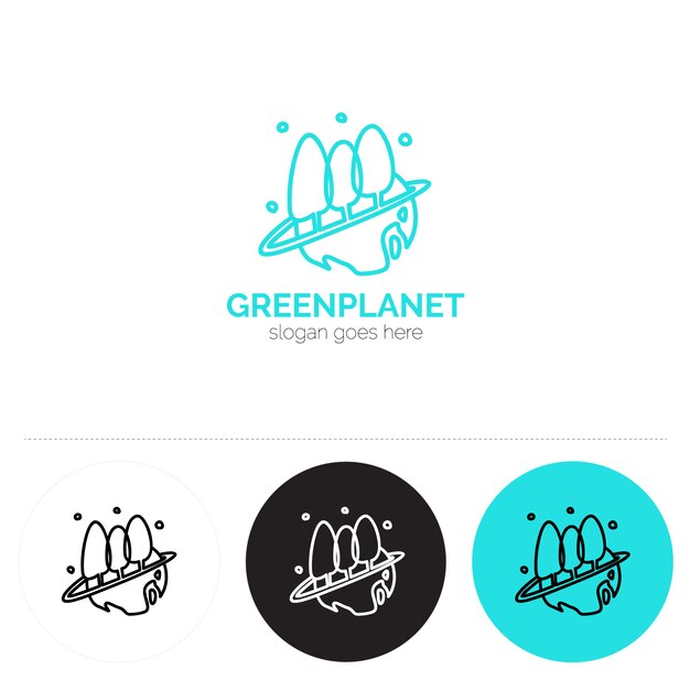 Логотип с экологическим дизайном