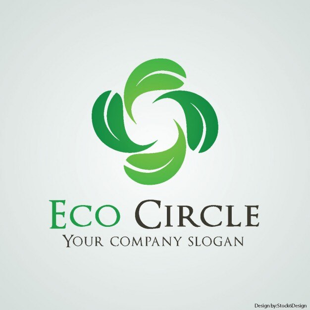 Free Vector logo with four leaves