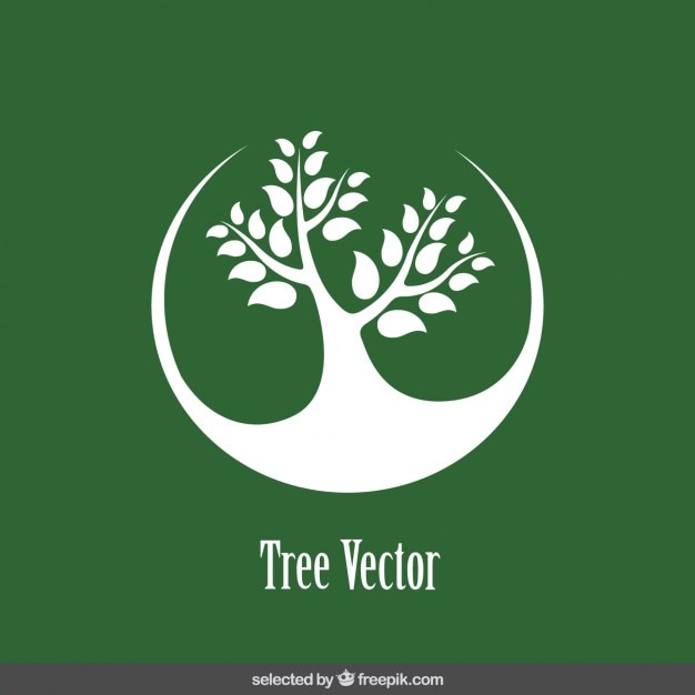 Logo with tree silhouette