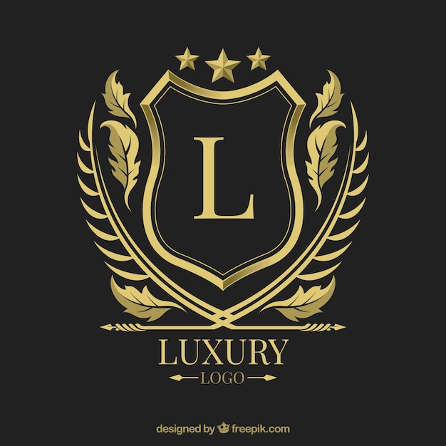Бесплатное векторное изображение Логотип с винтажным и роскошным стилем
