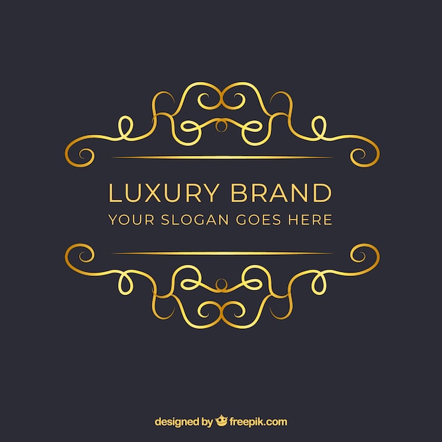 Logo with vintage and luxury style