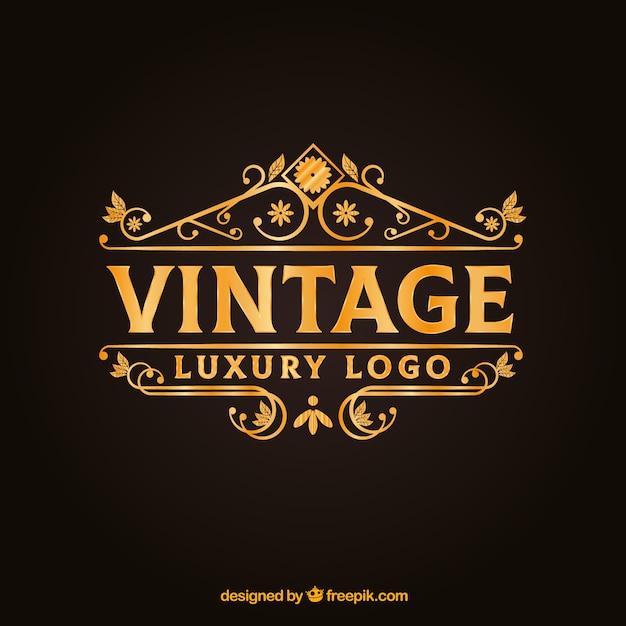 Logo with vintage and luxury style