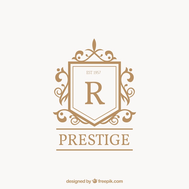 Logo with vintage and luxury style