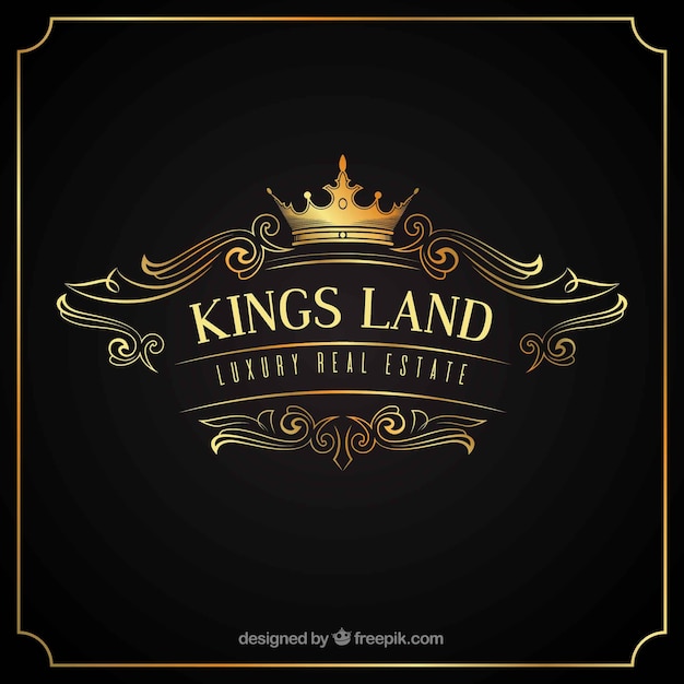 Logo with vintage and luxury style