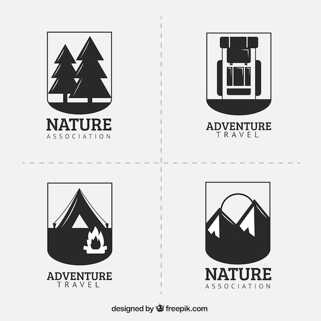 自然をテーマのロゴ