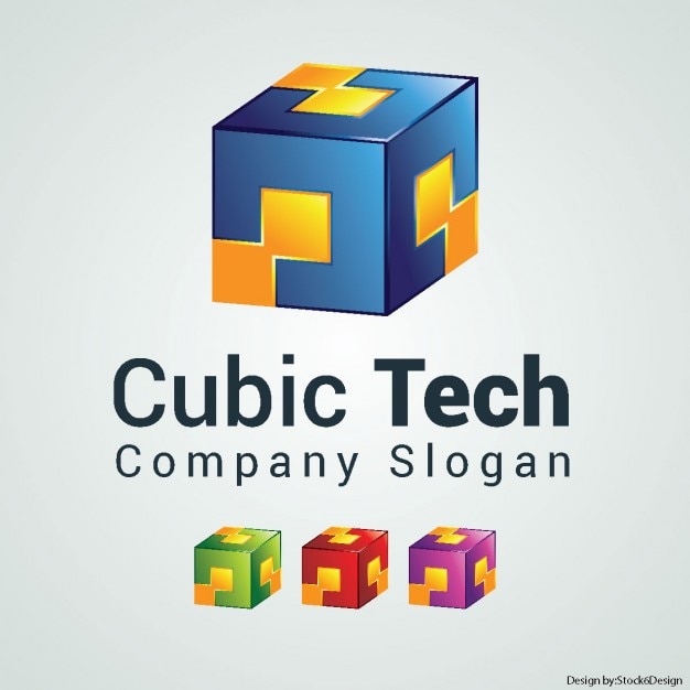 Logo cubo di colore