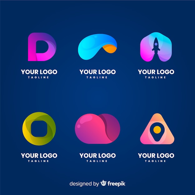 Vettore gratuito collezione di logotipi