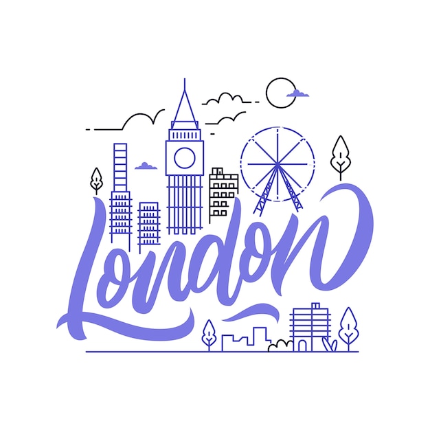 London city lettering