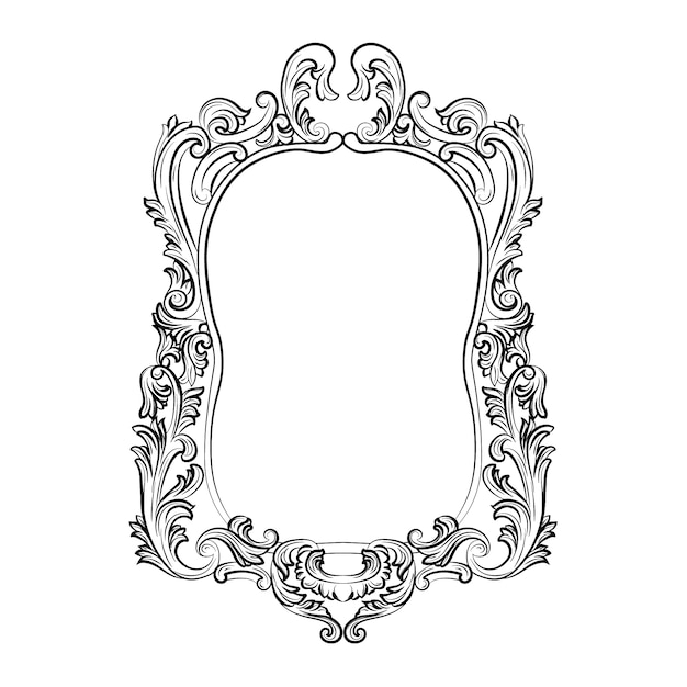 Free vector long ornamental frame