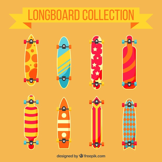 Longboard collection in modern style