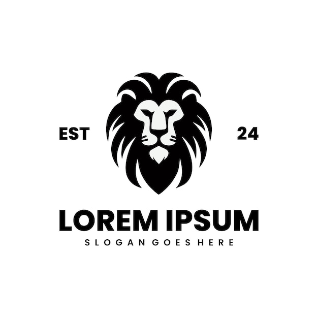 Free vector lorem ipsum silhouette logo design