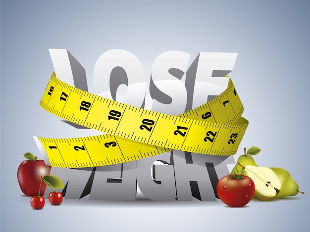 Free vector lose weight background