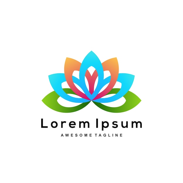 Lotus ロゴ デザイン カラー アイコン