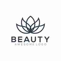 Free vector lotus silhouette logo