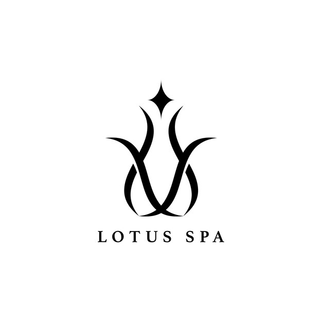 Логотип логотипа Lotus spa design