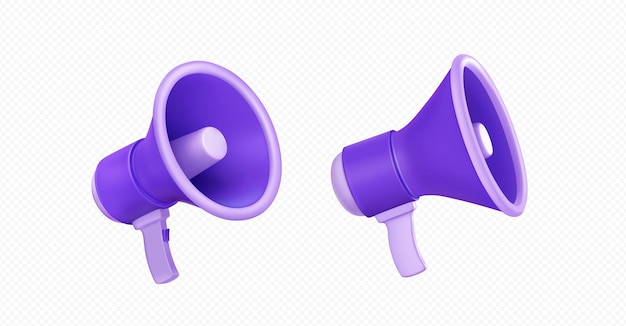 Loudspeaker 3d icon Loud speaker megaphone