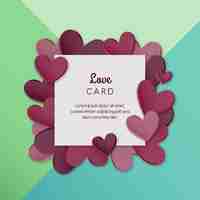 Free vector love card