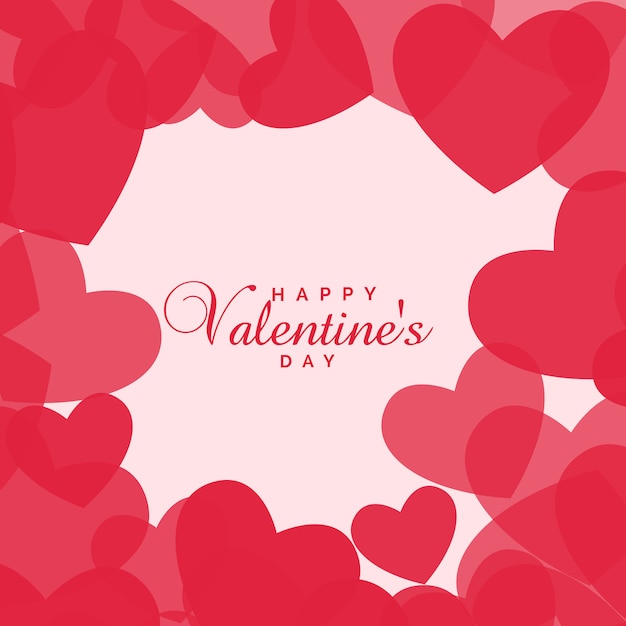 Free vector love hearts background for valentine's day