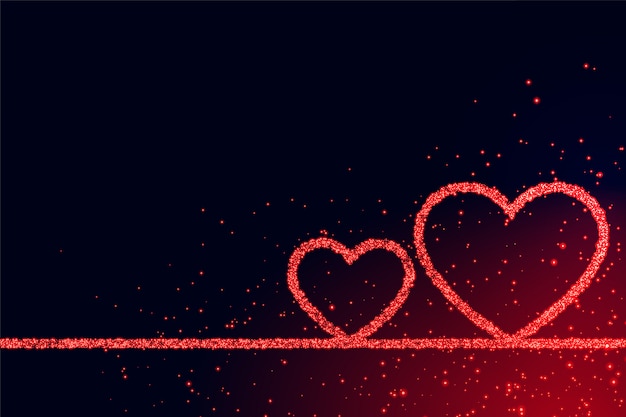 Amore cuori sfondo romantico per san valentino