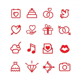 Love icons collection