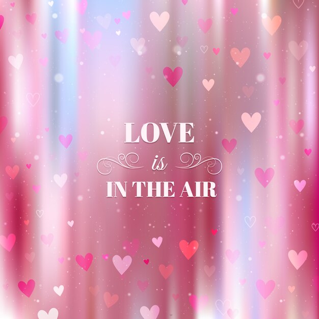 사랑은 공기 배경에있다