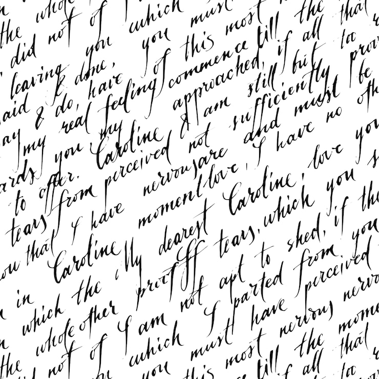 Free Vector love letter pattern