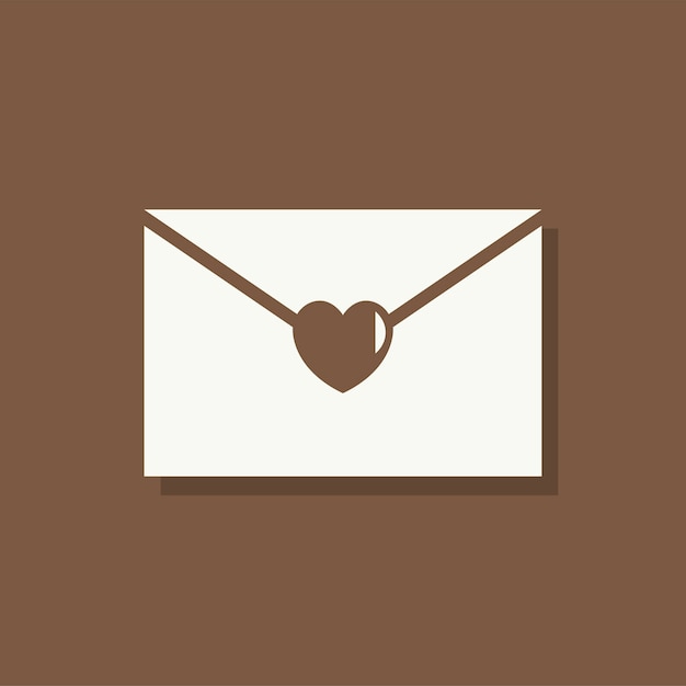 Love letter Valentines day icon