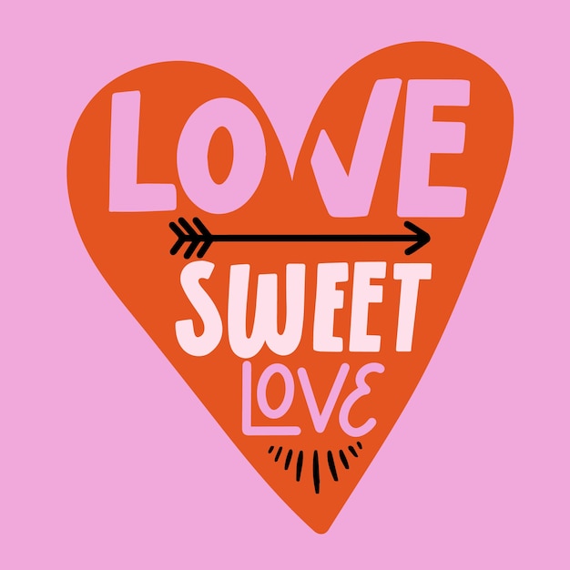 Free vector love lettering message