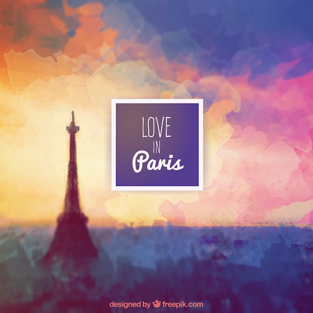 Love In Paris Background