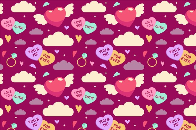 Love pattern design illustration