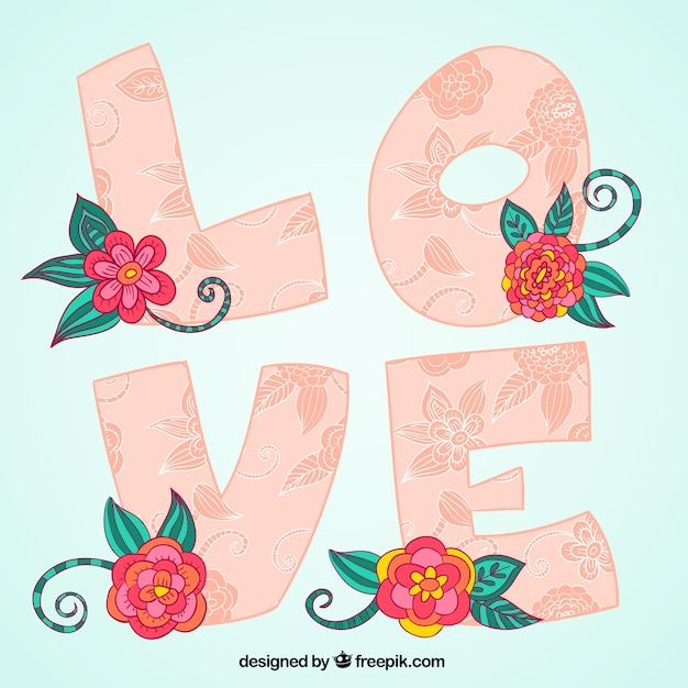 Free vector love pattern