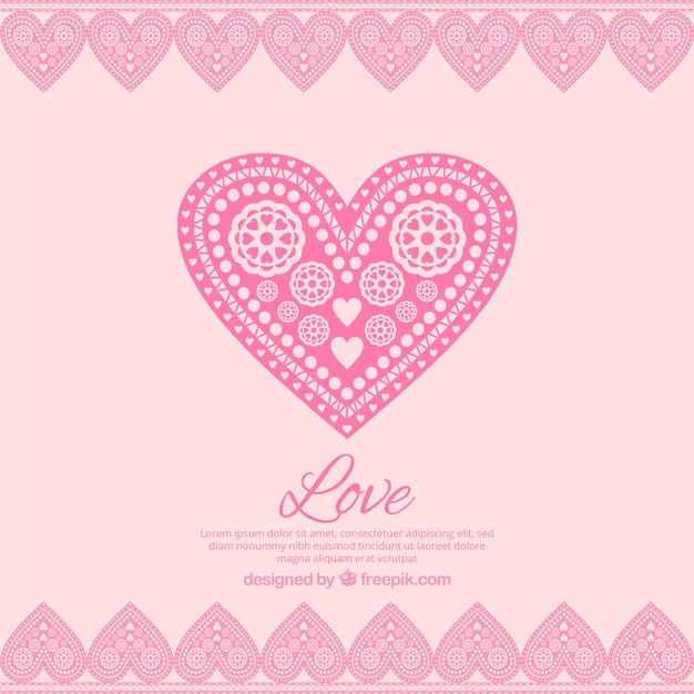 Free vector in love pink background