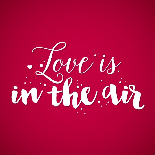 Free vector love quote background