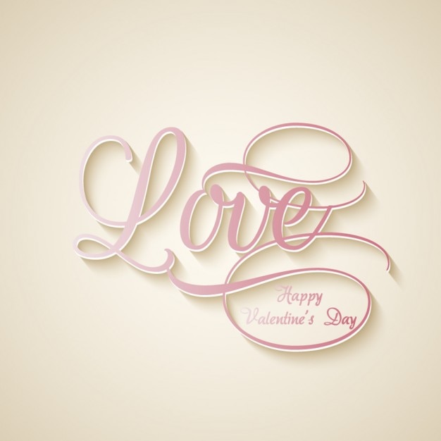 Бесплатное векторное изображение Любовь слово фон