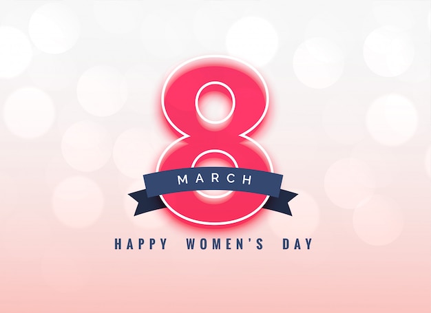 Free vector lovely 8th march women's day background design