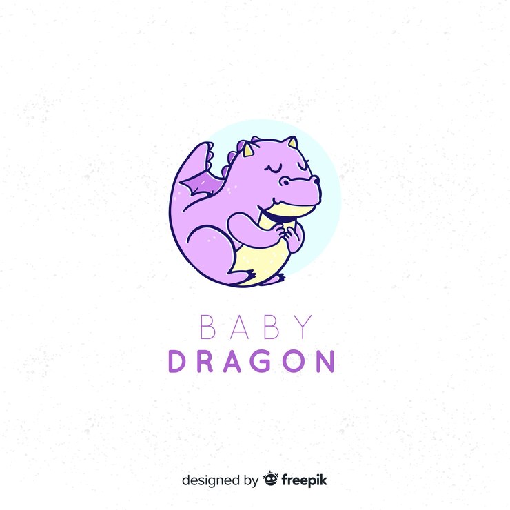 무료 Vector 현대적인 스타일의 사랑스러운 아기 로고