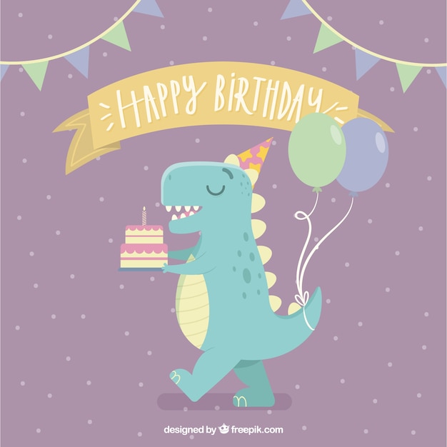 Free vector lovely birthday composition