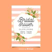 Free vector lovely bridal shower design