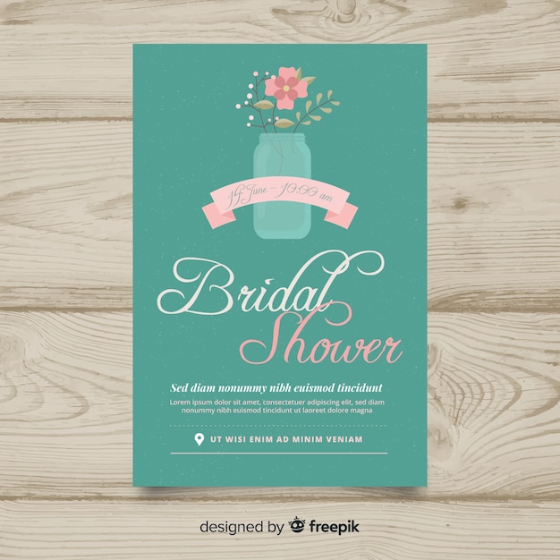 Lovely bridal shower template