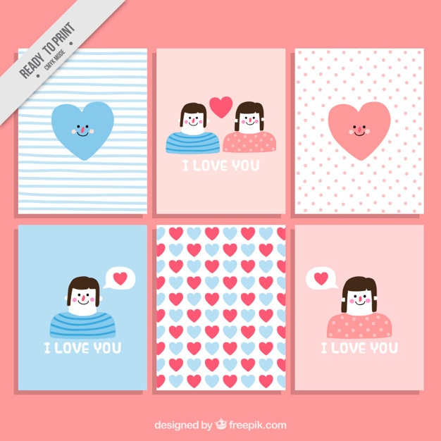 Lovely cards with cute drawings