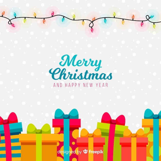 Free vector lovely christmas background concept