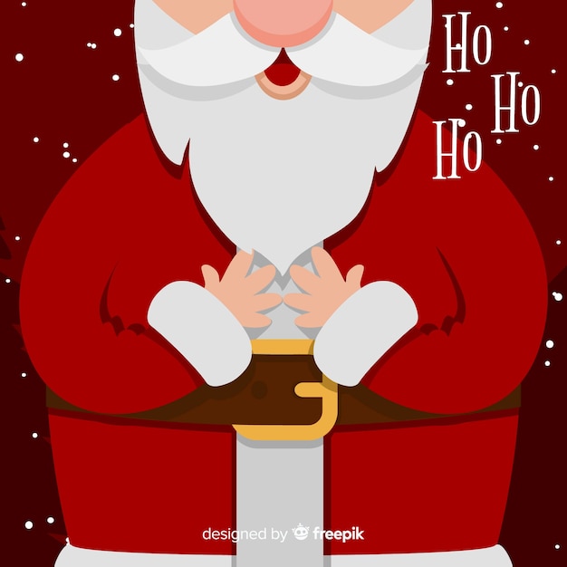 Free vector lovely christmas background with flat design