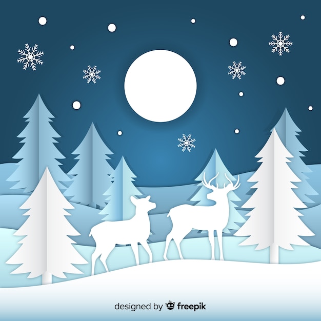 Free vector lovely christmas composition with flat design