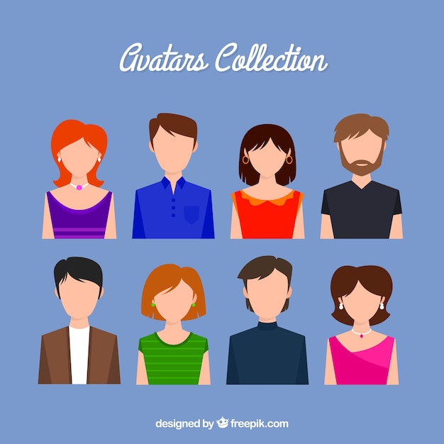 Lovely collection of avatars without face