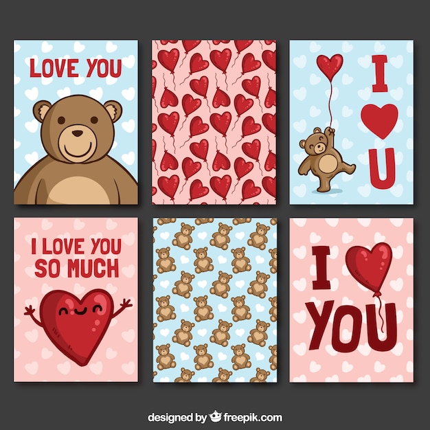Lovely collection of valentines day cards