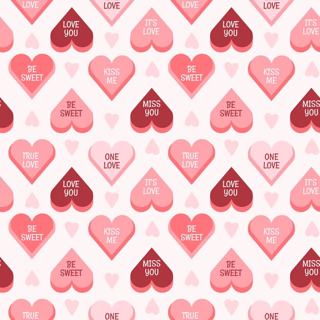 lovely conversation hearts pattern