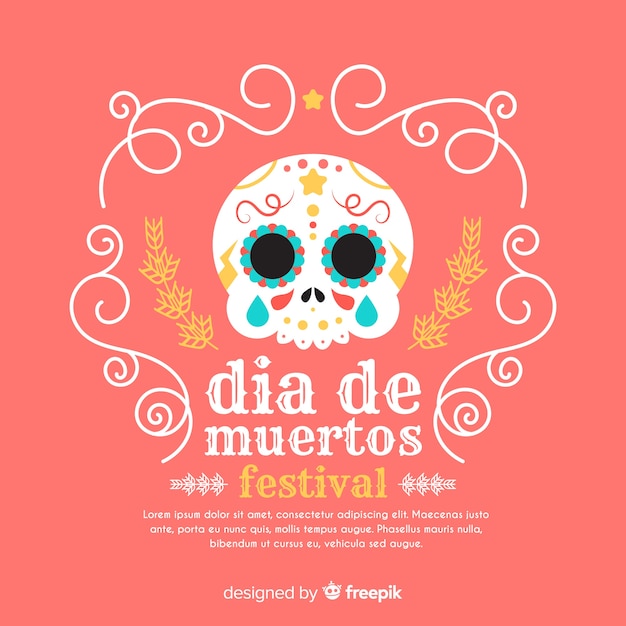 Lovely dia de muertos background