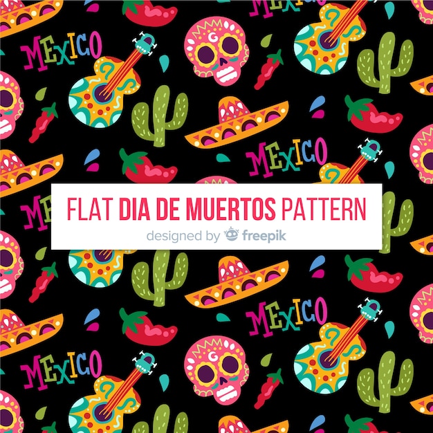 Lovely dia de muertos pattern