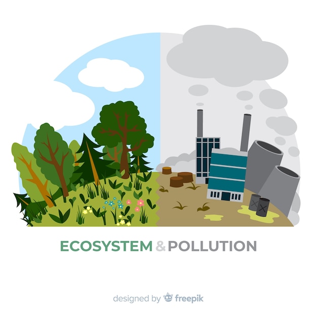 Free Vector lovely ecosystem background